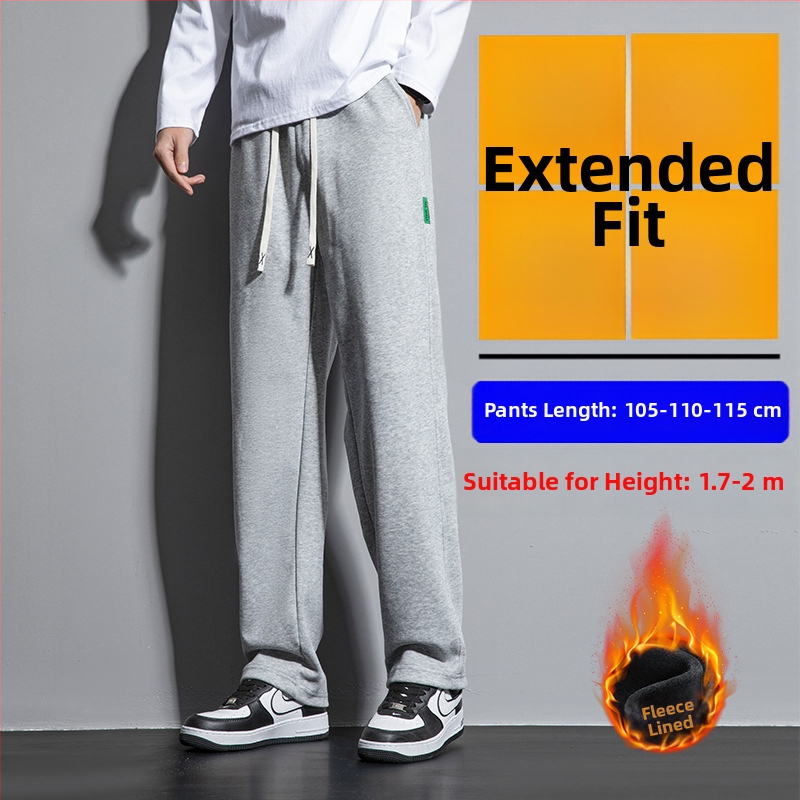 Meeste talvised fliisvooderdusega püksid, vaba lõige, sirged sääred, puuvillasegu 60%