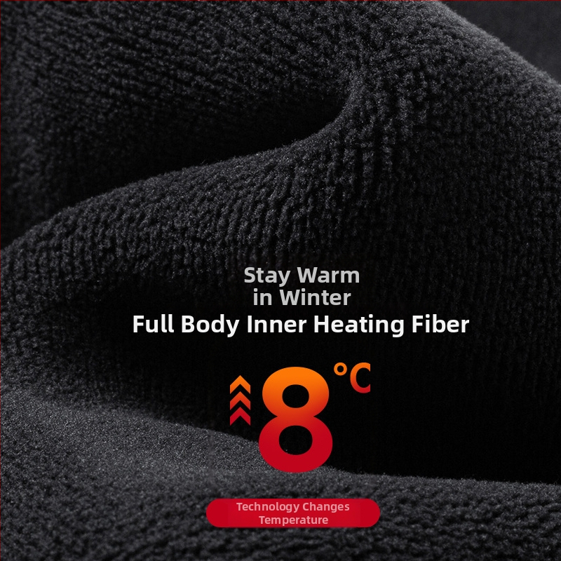 Pánske nohavice s fleecovým materiálom z ovčieho fleecu, voľný strih, vysoký pás, vetruodolné, každodenné zimné nohavice