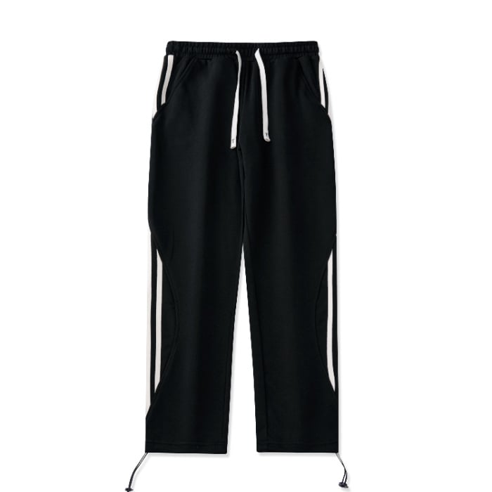 Meeste fleece-vooderdatud sirge lõikega püksid, veluurist puuvillase segust (82% puuvill, 18% polüester), keskmiselt kõrge vöö, vaba lõige, talviseks kasutamiseks, sügisel 2024 väljaanne