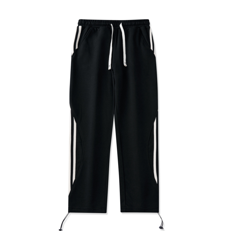 Meeste fleece-vooderdatud sirge lõikega püksid, veluurist puuvillase segust (82% puuvill, 18% polüester), keskmiselt kõrge vöö, vaba lõige, talviseks kasutamiseks, sügisel 2024 väljaanne