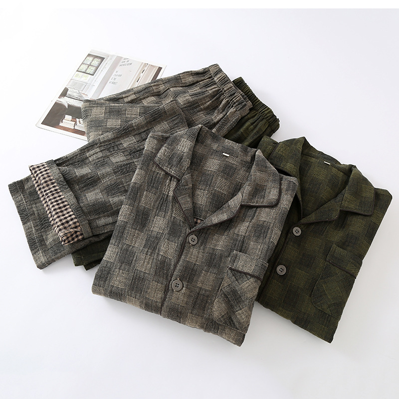 Meeste Jaapani stiilis pidžaama komplekt kardiganiga, puuvill 95–100%, keskmine kaal 141–160 g/m2, kaelus: Lapel