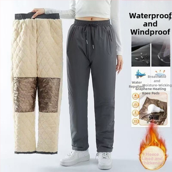 Meeste talve spordipüksid fleece-voodriga, vaba lõige, keskmine talje, köidiku sulgemine, polüesterkangas