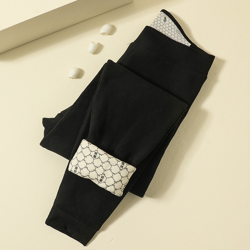 Meeste siidist termopüksid, velvetne vooderdusega, põlvekaitse ja vöökoht kaitse, 9/10 pikkus, ühekordne kiht, polüester