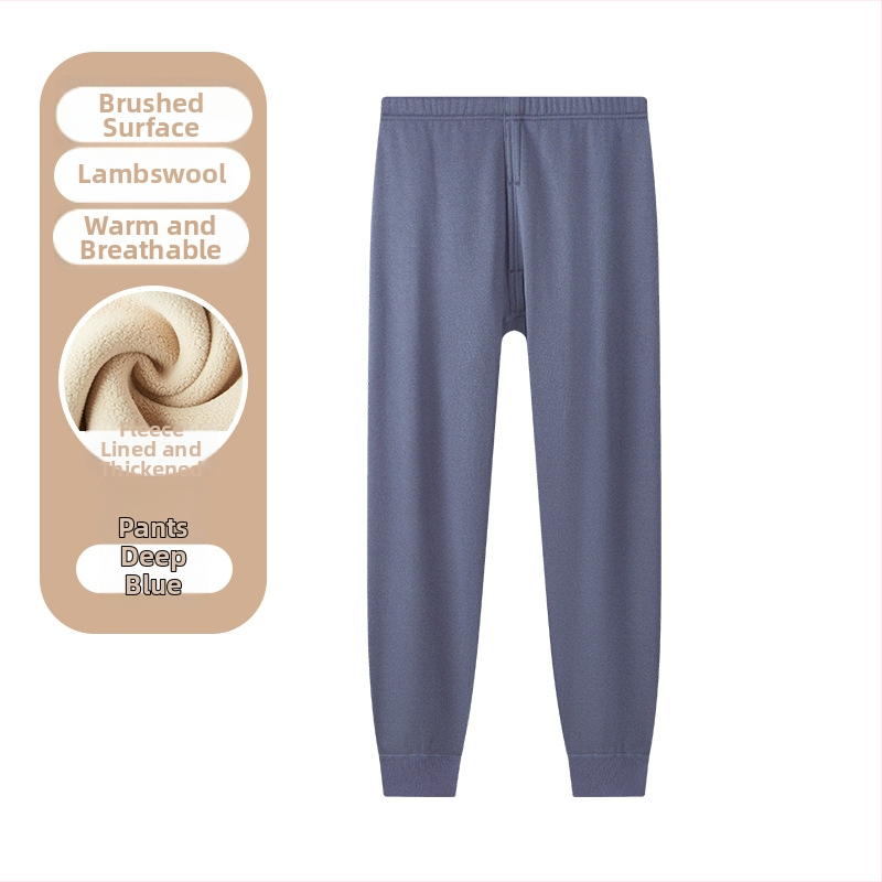 Noorte poiste soojad fleecevooderpüksid – polüester, paks materjal, ühevärvilised, pikad püksid.
