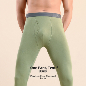 Meeste puuvillased termilised püksid, slim-fit, soojad, ühekihilised, 95–100% puuvill, keskmise kaaluga