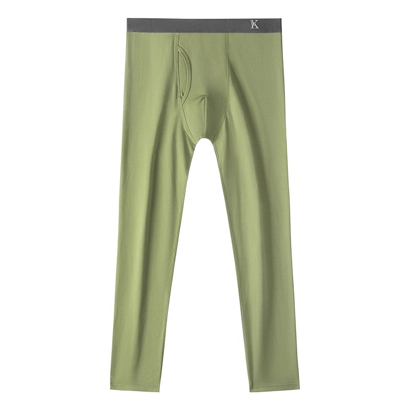 Meeste puuvillased termilised püksid, slim-fit, soojad, ühekihilised, 95–100% puuvill, keskmise kaaluga