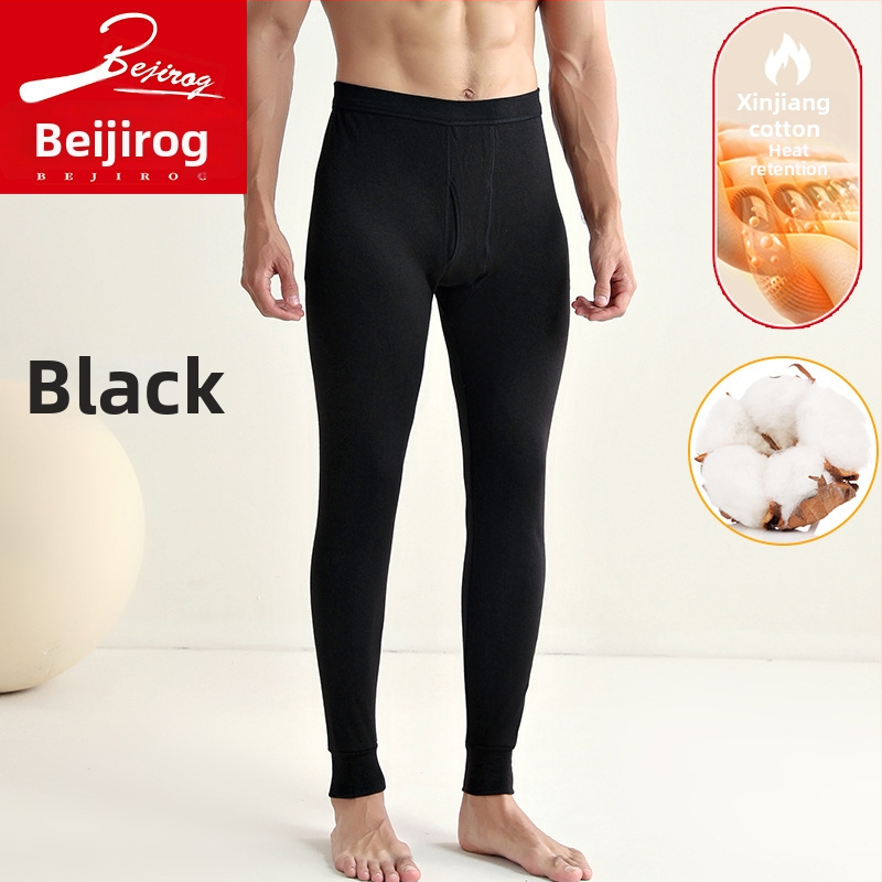 Meeste 100% puuvillast termopüksid, õmblusteta, 201–250 g/m², hoiavad sooja, keha kuju