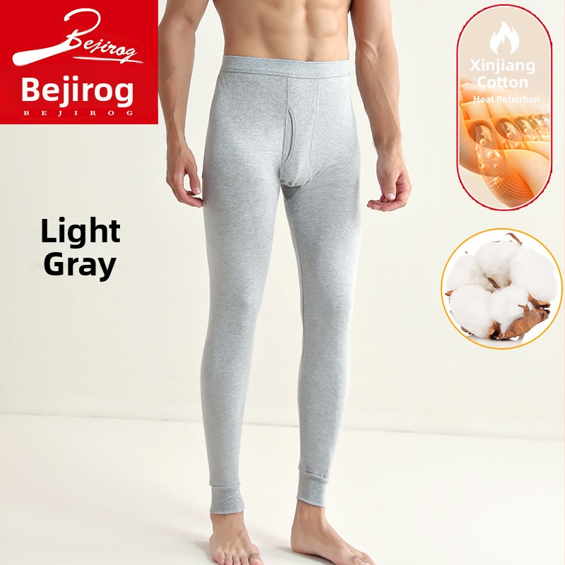 Meeste 100% puuvillast termopüksid, õmblusteta, 201–250 g/m², hoiavad sooja, keha kuju