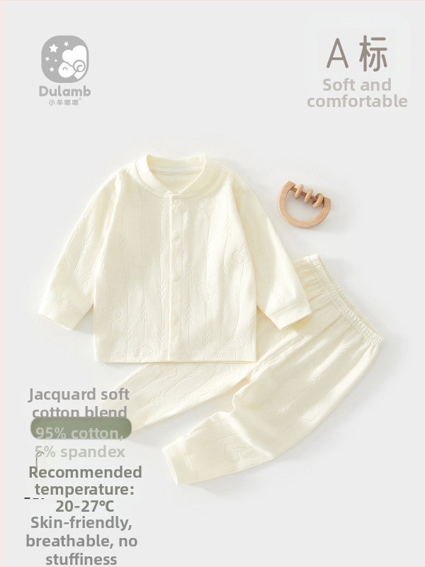 Dviejų dalių medvilninės vaikiškos termo apatinių komplektas, unisex, drėgmės šalinantis audinys, minkštas, pavasario ir rudens sezonams