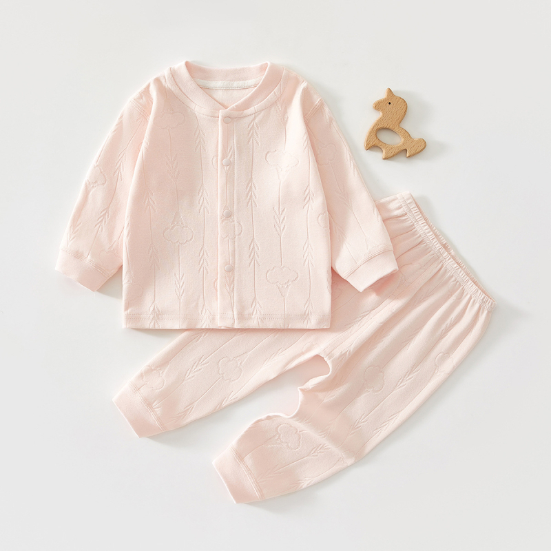 Dviejų dalių medvilninės vaikiškos termo apatinių komplektas, unisex, drėgmės šalinantis audinys, minkštas, pavasario ir rudens sezonams