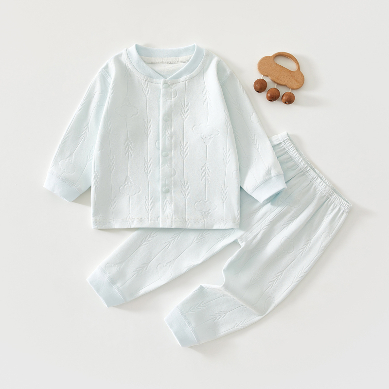 Dviejų dalių medvilninės vaikiškos termo apatinių komplektas, unisex, drėgmės šalinantis audinys, minkštas, pavasario ir rudens sezonams