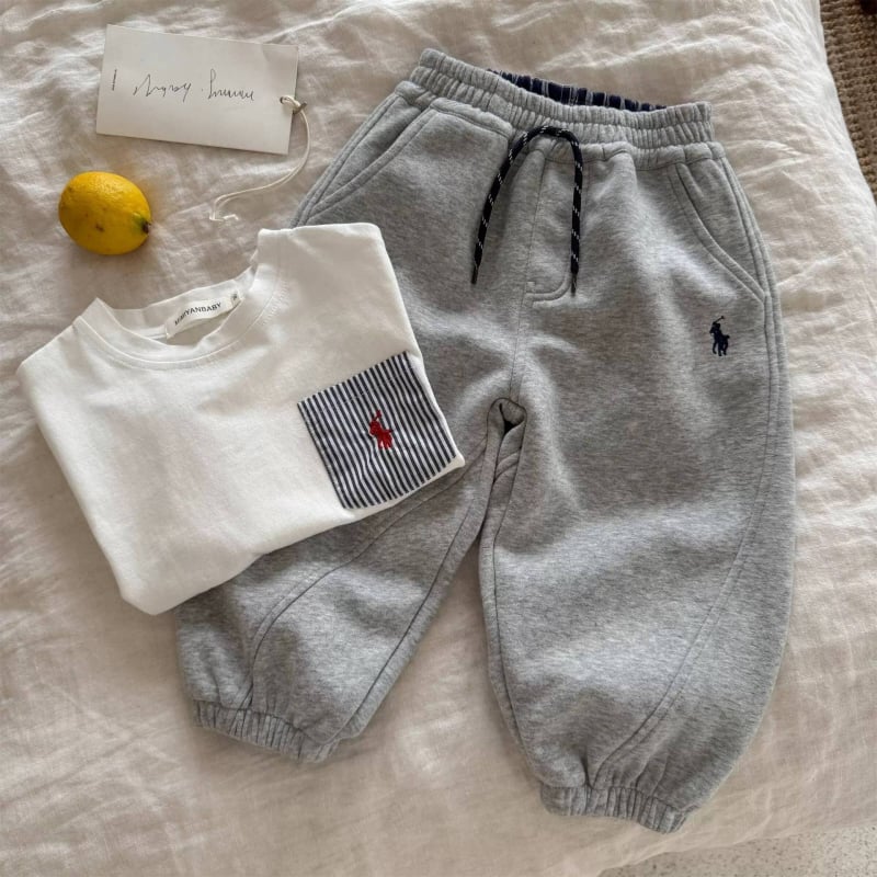 Детски памучни дълги панталони с мека обработка, еластична талия, за деца 1–3 години