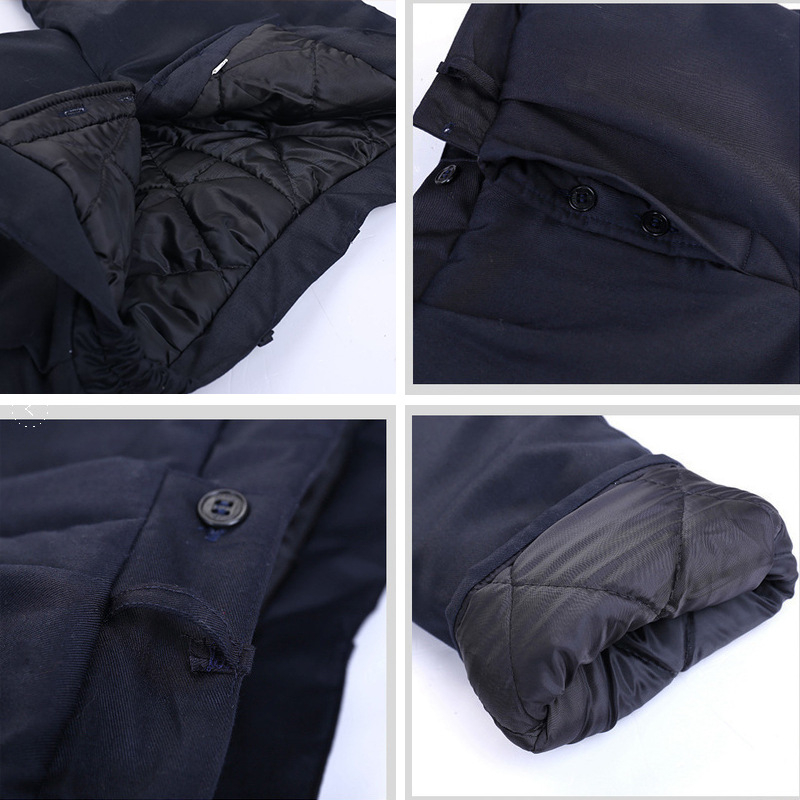 Talvised paksu puuvillased tööpüksid integreeritud siidise-puuvillase voodriga (98%), külm kaitse, unisex kõrge vöökoht