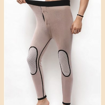 Grafeeni termilised püksid fleecevoodriga, kõrge vöökoht, kahekordne polüestri kiht, põlve- ja talje kaitse, veluurvooder