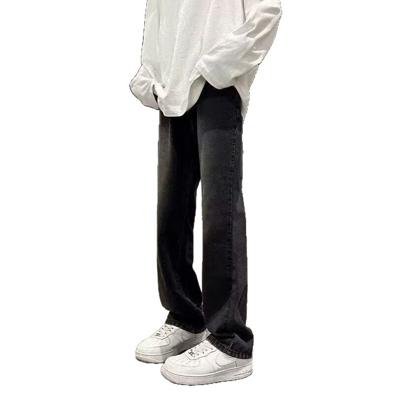 Pantaloni casual pentru bărbați din bumbac, croială lejeră, talie medie, lungime 9/10, închidere cu șnur