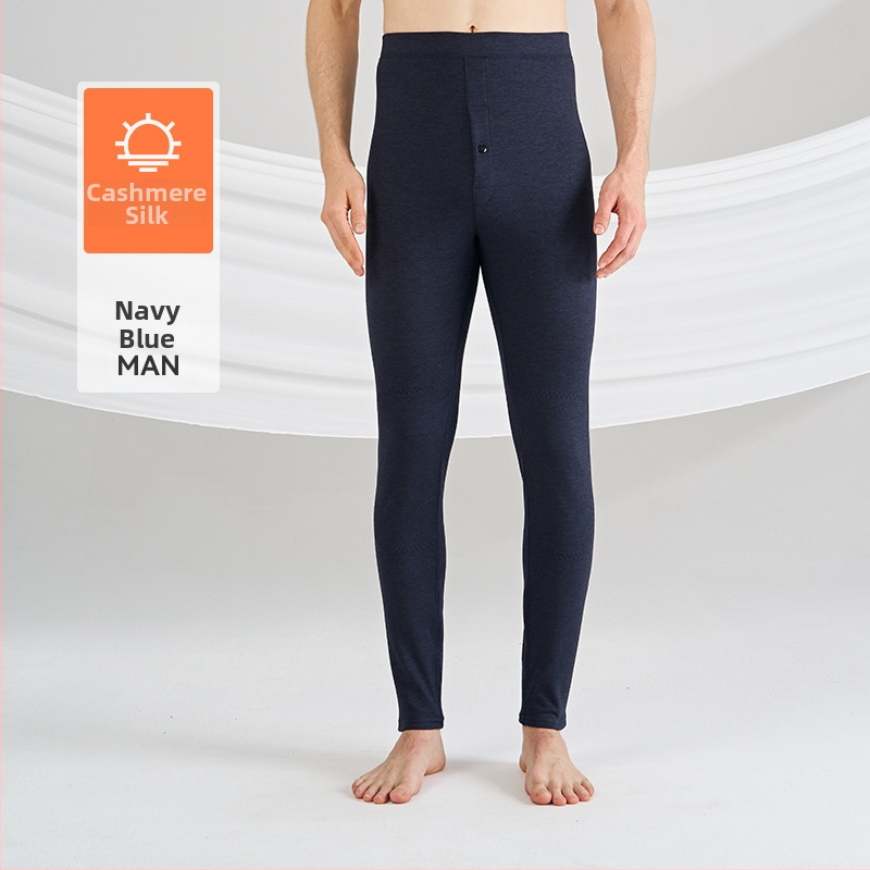 Meeste sügis-talvise termilised aluspesupüksid, harjatud polüester 70–80%, 201–250 g/m², elastus ja soojus, ühekihilised