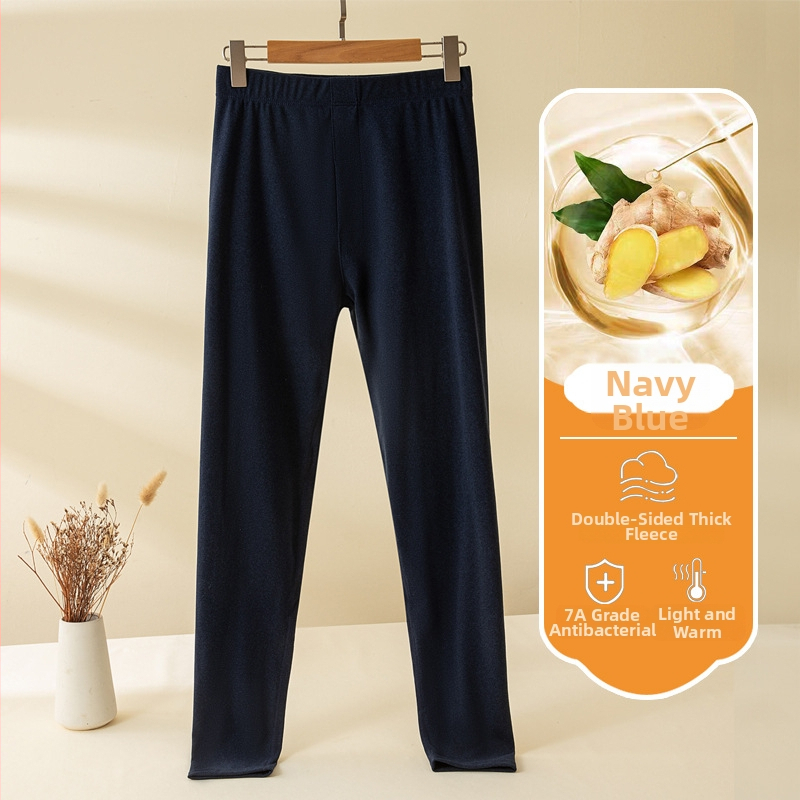 Meeste antibakteriaalsed soojad püksid, keskmise vöökoha, fleece vooder, paks polüesterkangas, kitsas lõige