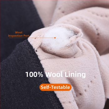 Unisex villased termo püksid fleece voodriga, kolmekihilised, kõrge talje, 95–100% villa