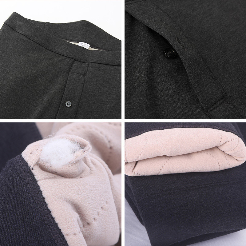 Unisex villased termo püksid fleece voodriga, kolmekihilised, kõrge talje, 95–100% villa