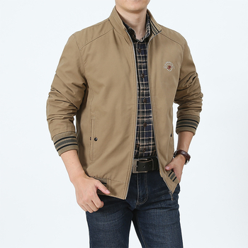 Jachetă din bumbac pentru bărbați de vârsta mijlocie, croială lejeră, respirabilă, iarna 2024