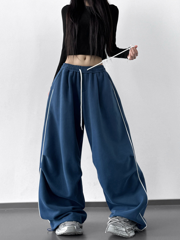 Naiste igapäevased püksid - vaba lõige, kõrge vöökoht, sirge lõige - sügis 2025