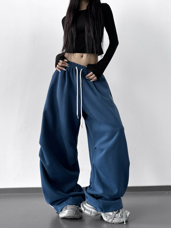 Naiste igapäevased püksid - vaba lõige, kõrge vöökoht, sirge lõige - sügis 2025