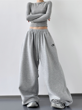 Naiste igapäevased sportlikud püksid, polüester, linna stiil, sügis 2025