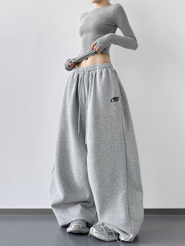 Naiste igapäevased sportlikud püksid, polüester, linna stiil, sügis 2025