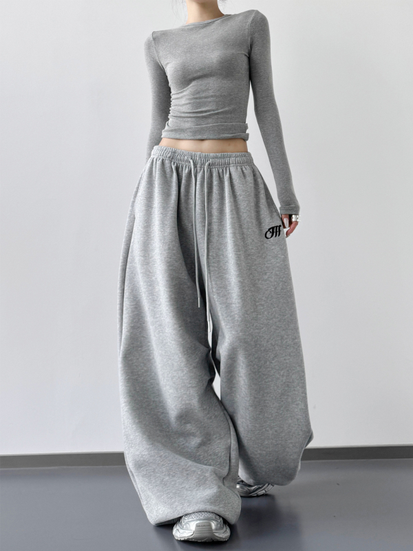 Naiste igapäevased sportlikud püksid, polüester, linna stiil, sügis 2025