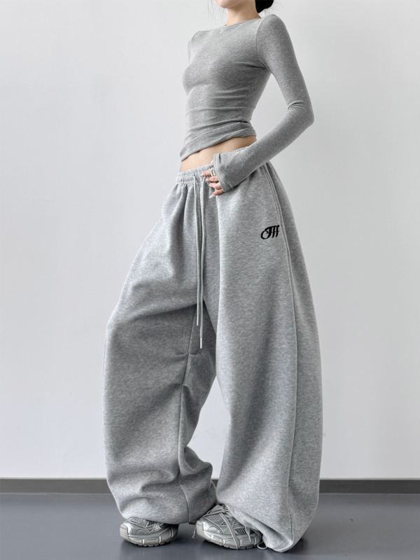 Naiste igapäevased sportlikud püksid, polüester, linna stiil, sügis 2025