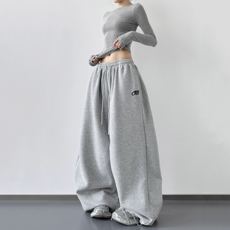 Naiste igapäevased sportlikud püksid, polüester, linna stiil, sügis 2025