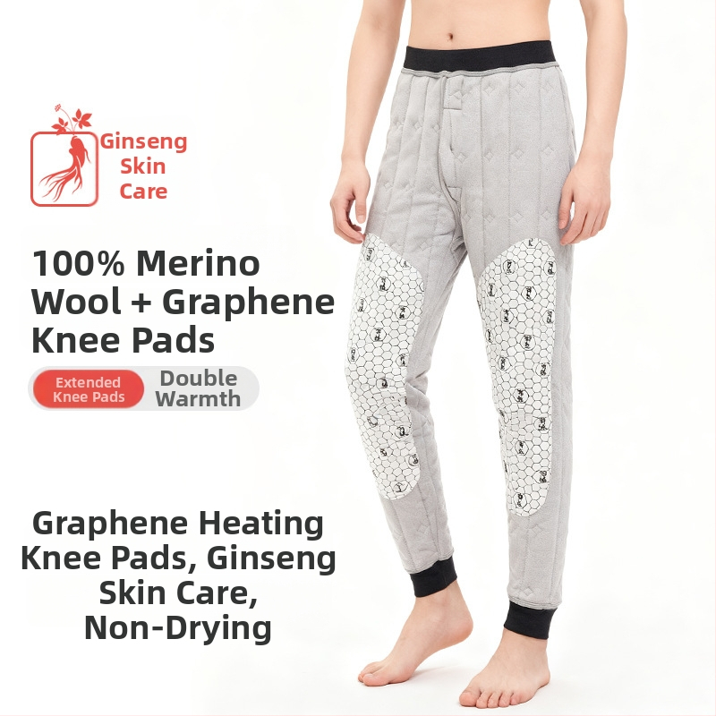 Unisex villased termopüksid sametvoodriga, 3-kihiline konstruktsioon, 95–100% vill, ekstra paks 501–600 g/m²