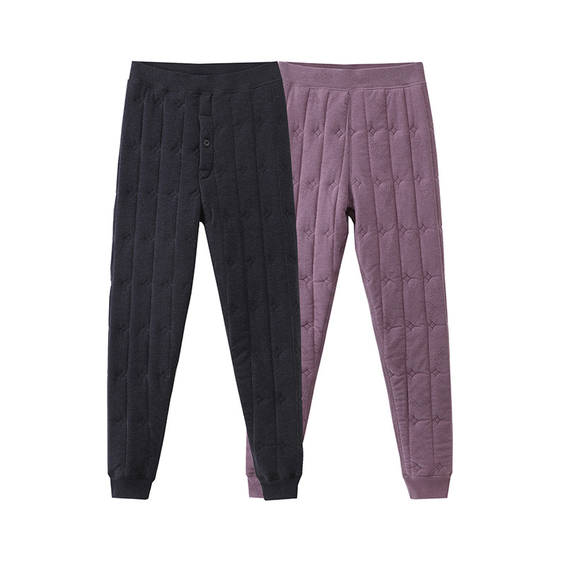 Unisex villased termopüksid sametvoodriga, 3-kihiline konstruktsioon, 95–100% vill, ekstra paks 501–600 g/m²