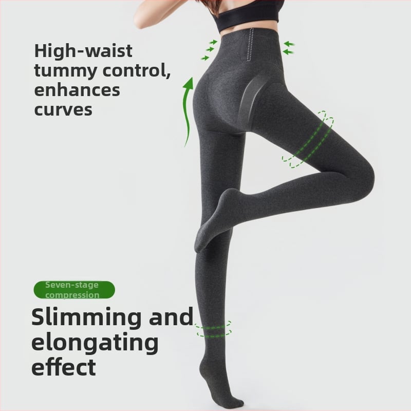 Για μικρό ανάστημα: φλις βαμβακερές κάλτσες-leggings για φθινοπωρο-χειμωνιά, υψηλή μέση για γράμμωση κοιλιάς, ανύψωση γλουτών, μακρύ μήκος, σύνθεση βαμβάκι-σπάντεξ