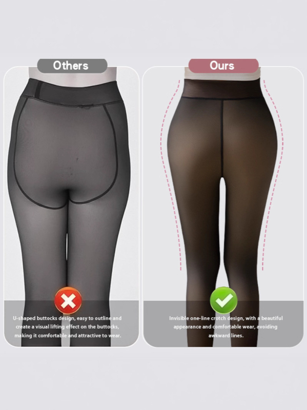 Καλσόν με επένδυση φλίς για χειμώνα, πολυεστερικό 70-80% περιεχόμενου, μεσαίας πυκνότητας, μονόχρωμο σχέδιο, διατηρεί τη θερμότητα