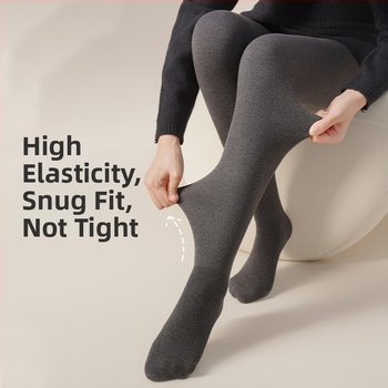 Fleecinės pamušalo leggingės su vertikaliomis juostomis, Nylon-Spandex audinys, klubų pakėlimas ir pilvo kontrolė