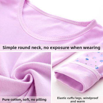 Anfiya motinystės ir žindymo komplektas iš medvilnės, ilgomis rankovėmis, žindymo anga