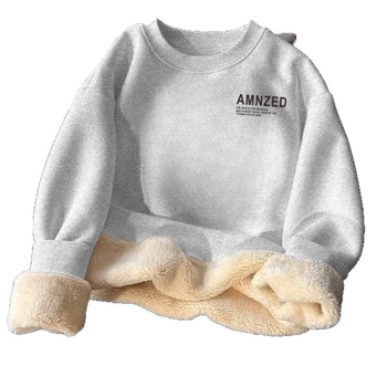 Džemperis su spauda raštu, poliesterio audinys, poliesterio pamušalas, ruduo, vyriškis