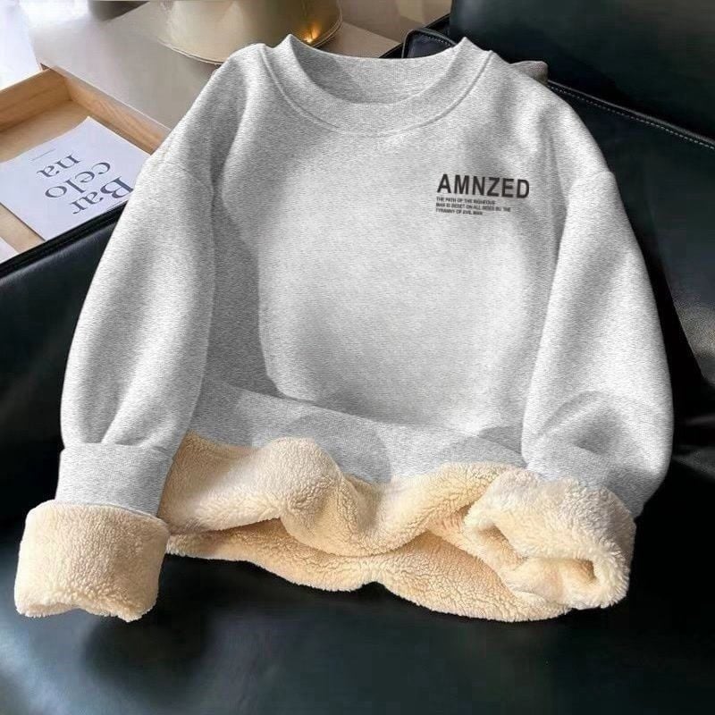 Džemperis su spauda raštu, poliesterio audinys, poliesterio pamušalas, ruduo, vyriškis