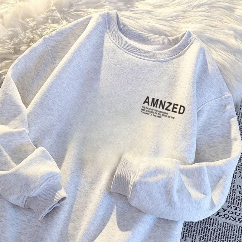 Džemperis su spauda raštu, poliesterio audinys, poliesterio pamušalas, ruduo, vyriškis