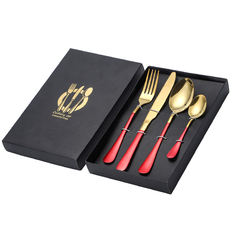 Tengli 410 nerūdijančio plieno stalo įrankių rinkinys: peilis, šakutė, šaukštas, arbatinis šaukštelis; veidrodiškai poliruotas paviršius; modernus paprastas stilius