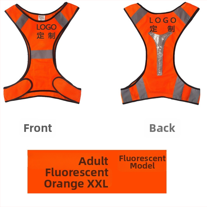 Apsauginė atšvaitinė liemenė tinklinės medžiagos naktiniam bėgimui ir dviračių važiavimui | tinklinė medžiaga; atšvaitinė juosta; modelis MAM-1028; prekinis ženklas mam-safety/Meianming; pritaikomas apdorojimas