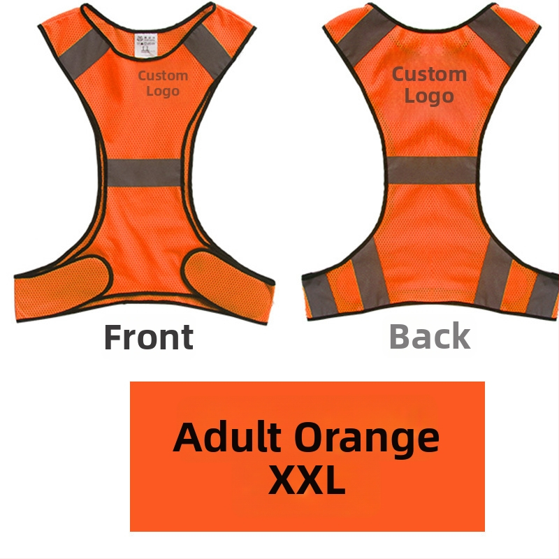 Apsauginė atšvaitinė liemenė tinklinės medžiagos naktiniam bėgimui ir dviračių važiavimui | tinklinė medžiaga; atšvaitinė juosta; modelis MAM-1028; prekinis ženklas mam-safety/Meianming; pritaikomas apdorojimas