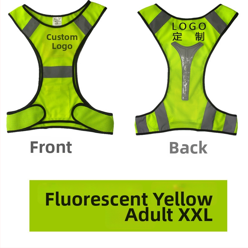 Apsauginė atšvaitinė liemenė tinklinės medžiagos naktiniam bėgimui ir dviračių važiavimui | tinklinė medžiaga; atšvaitinė juosta; modelis MAM-1028; prekinis ženklas mam-safety/Meianming; pritaikomas apdorojimas