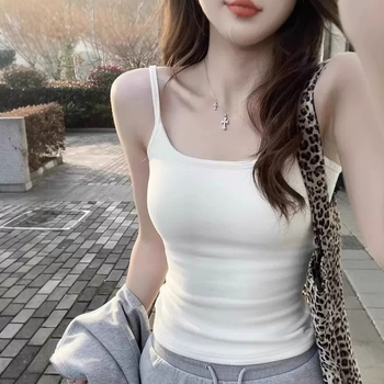 Moteriška kamizolė su putų pagalvėle; apvalus kaklo iškirpimas; sling stilius, universalus; 90–95% medvilnė; audinio svoris 141–160 g/m².