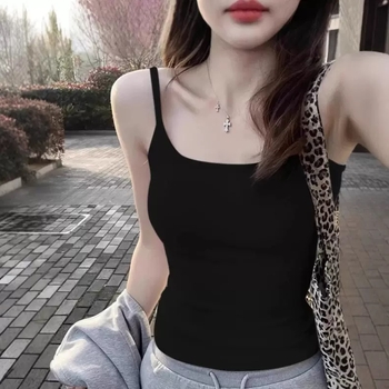 Moteriška kamizolė su putų pagalvėle; apvalus kaklo iškirpimas; sling stilius, universalus; 90–95% medvilnė; audinio svoris 141–160 g/m².