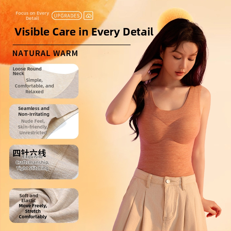 Naiste termovest — akrüül, soojus, antistaatiline, antibakteriaalne, õmblusteta