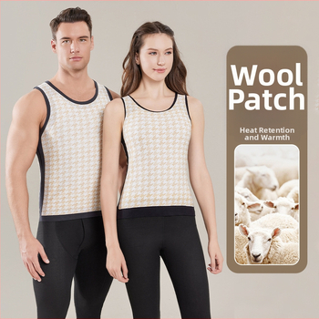 Unisex 100% villane termovest, õmblusteta, pullover stiilis, ümmarguse kaelusega, kahekihiline