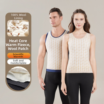 Unisex 100% villane termovest, õmblusteta, pullover stiilis, ümmarguse kaelusega, kahekihiline