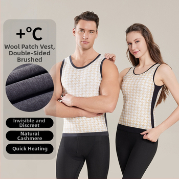 Unisex 100% villane termovest, õmblusteta, pullover stiilis, ümmarguse kaelusega, kahekihiline